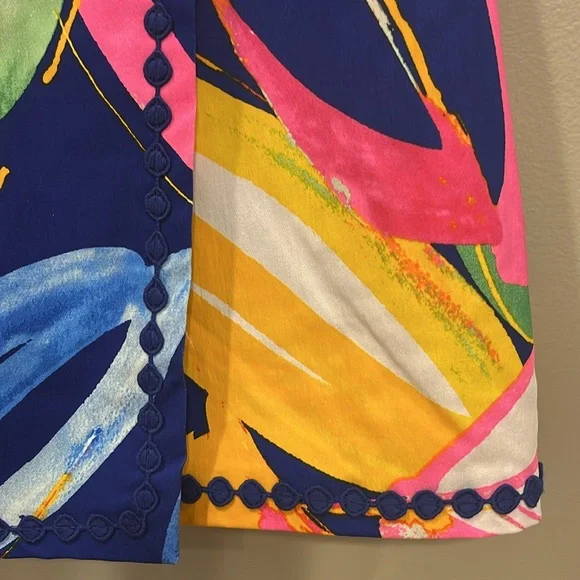 Crown & Ivy Tropical Colorful Pull On Skort - Picture 2 of 8
